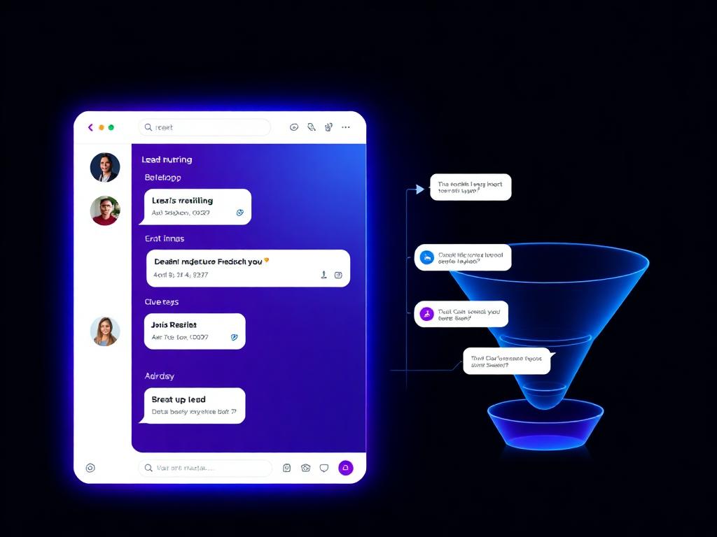 Lead nurturing chat sequence example